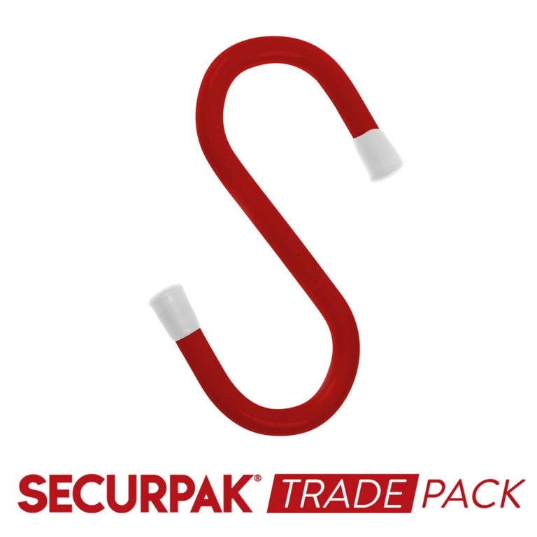 Securpak S Hook White 100mm 10 Pack