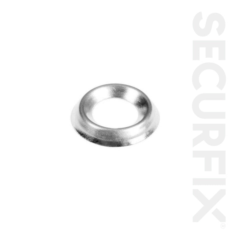 Cup Washers Brass Plated No.8