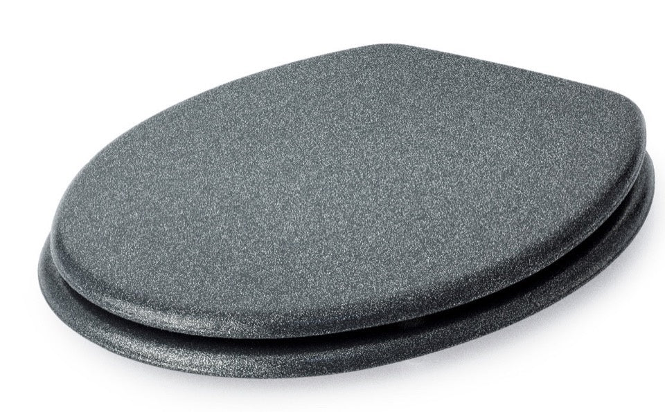 Blue Canyon MDF Toilet Seat With Stainless Steel Hinges Glitter