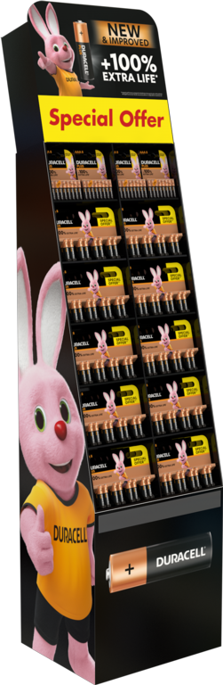 Duracell Supplied Empty Duracell Flat Pack FSDU
