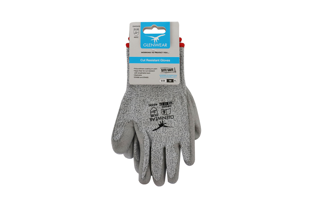 Glenwear Pu Glove Cut Level 5 10 - X Large