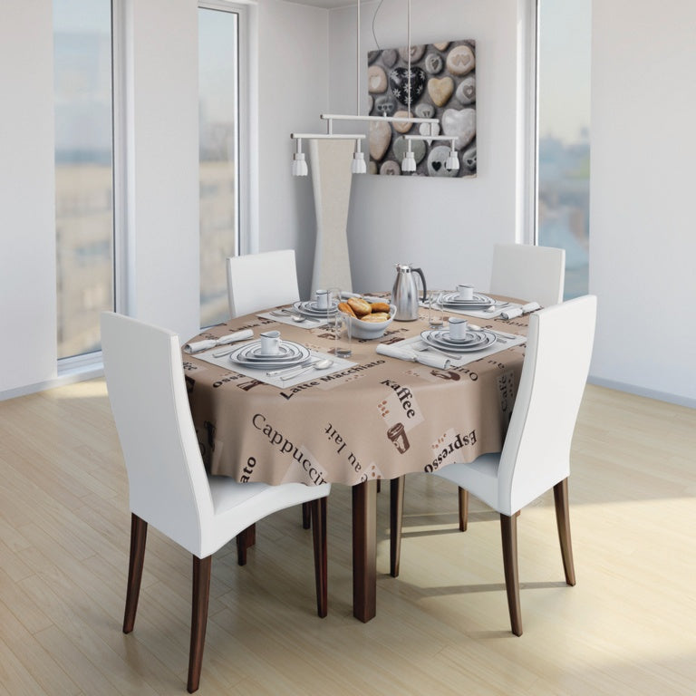 d-c-fix® Manhattan Tablecloth - Cappuccino Caramel