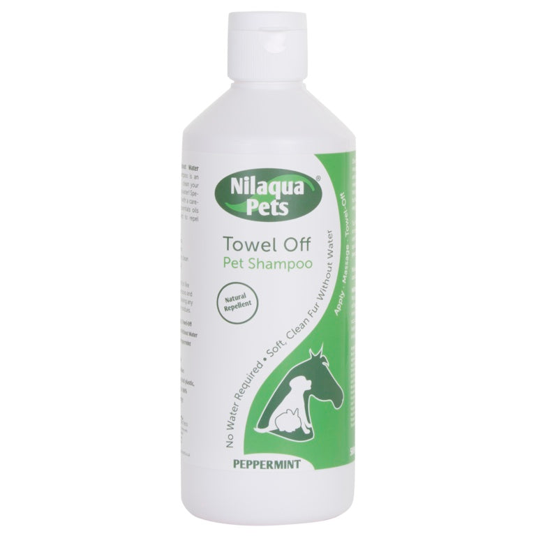 Nilaqua Towel Off Pet Shampoo 500ml Peppermint