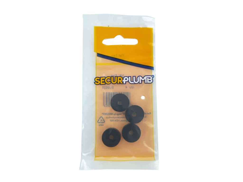 Securplumb Flat Tap Washer 3/8" Pack 4