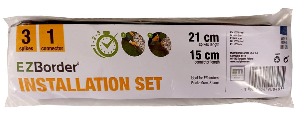 Primeur EZ Border Installation Set 9cm Earth