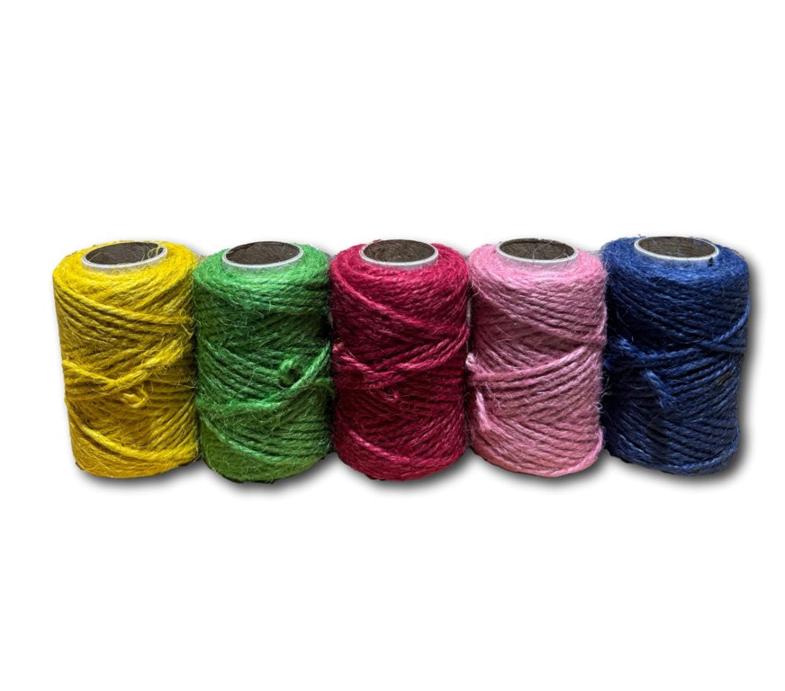 Everlasto Jute Craft Twine 20m Spools Pack 5