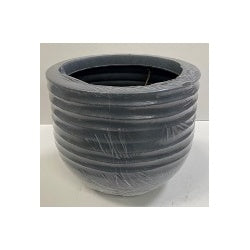 Kaemingk Jamie Plastic Round Planter Grey Small