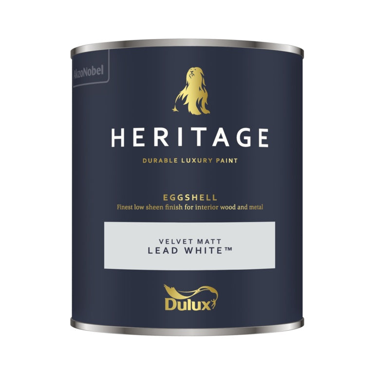 Dulux Heritage Eggshell 750ml Lead White