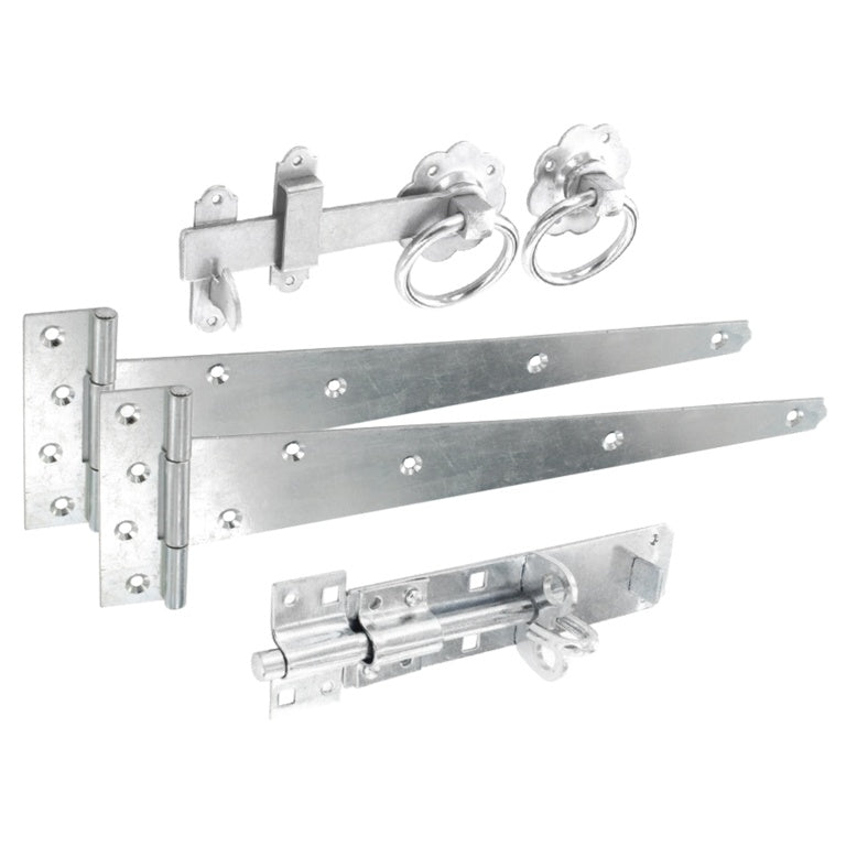Smiths Ironmongery Ring Latch Side Gate Kit Zinc Plated