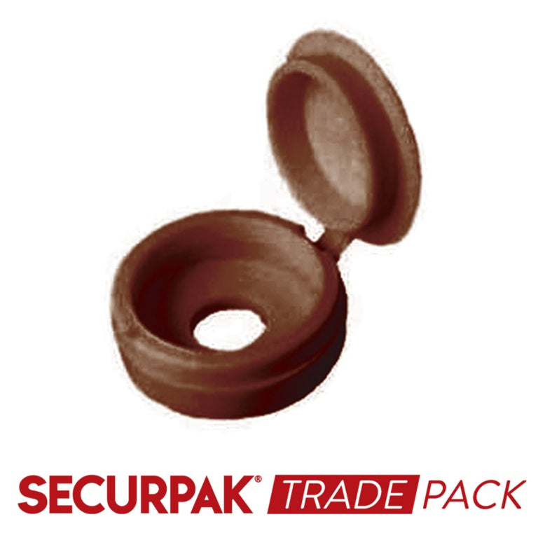 Securpak Fold Over Screw Caps 10g Brown Pack 25