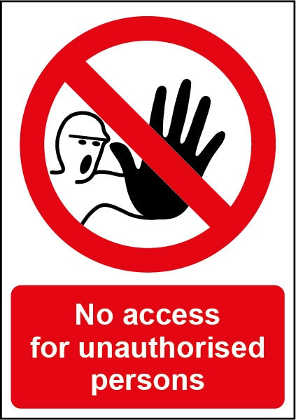 Smiths Architectural No Access Sign