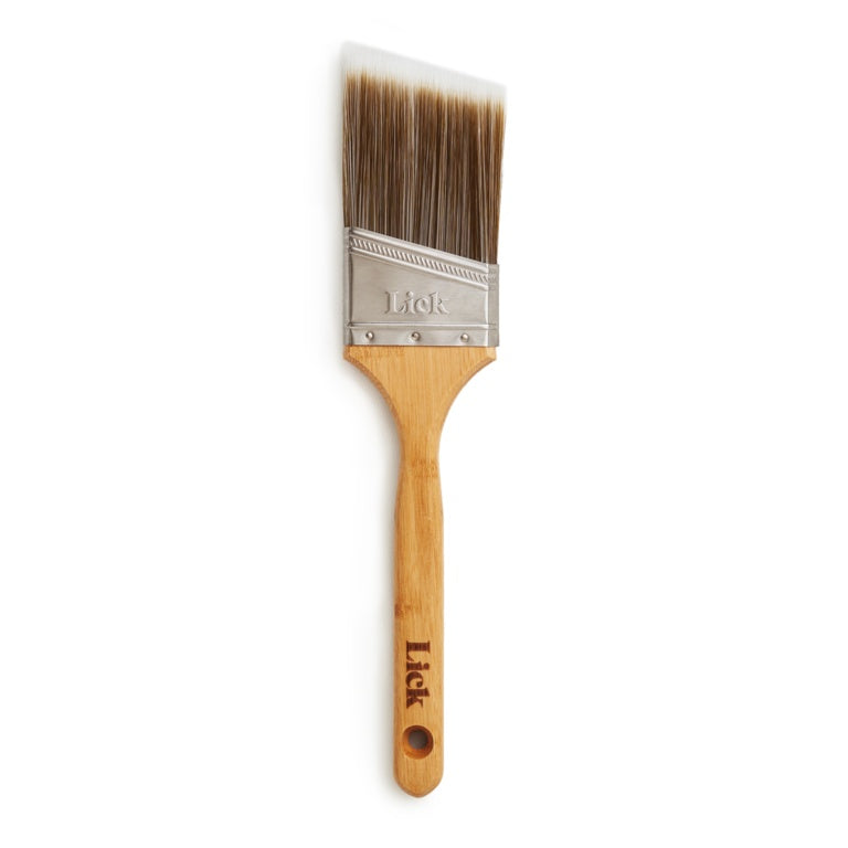 LickTools Eco Bamboo Handle Angle Sash Brush 2.5"
