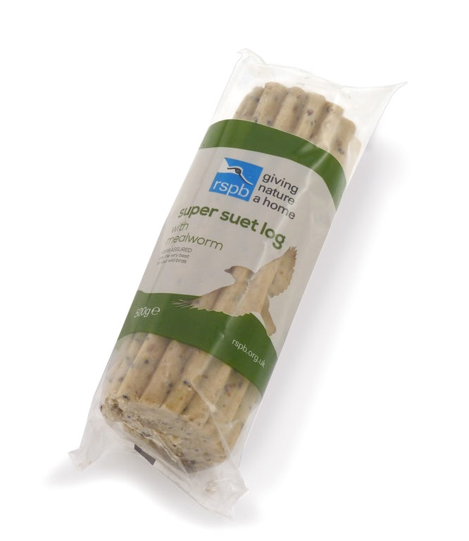 Rspb Super Suet Log With Mealworm 500g