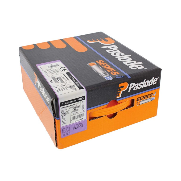 Paslode IM360XI Galvanised Plus Nail Fuel Pack 3.1 x 90mm