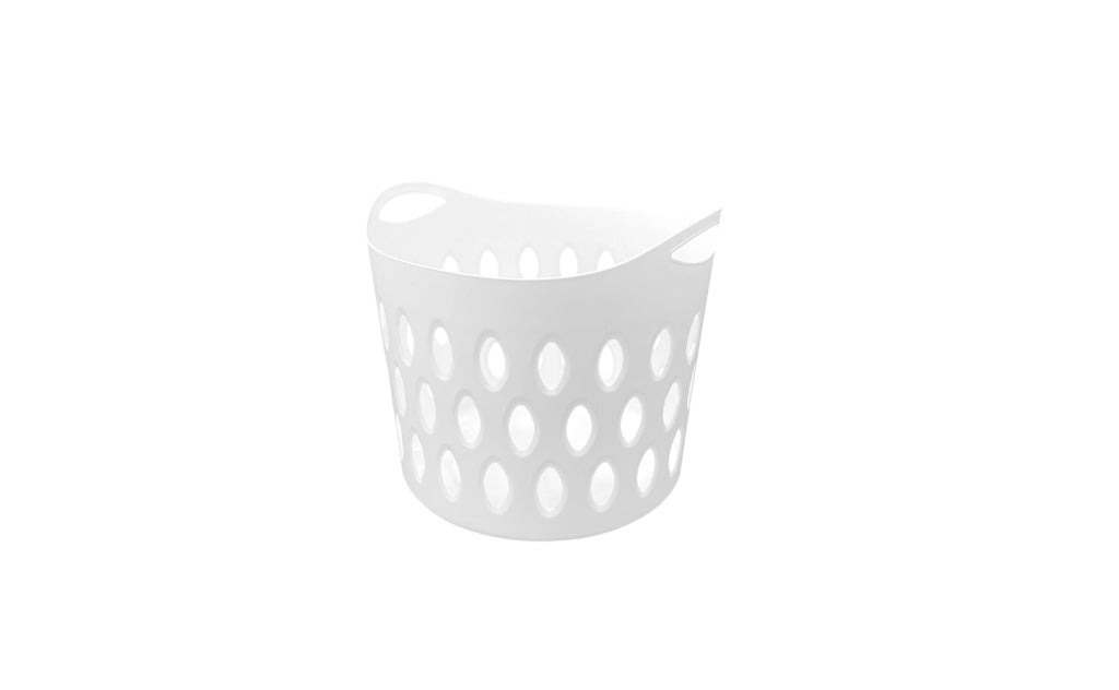 Signature Small Flexi Laundry Basket White
