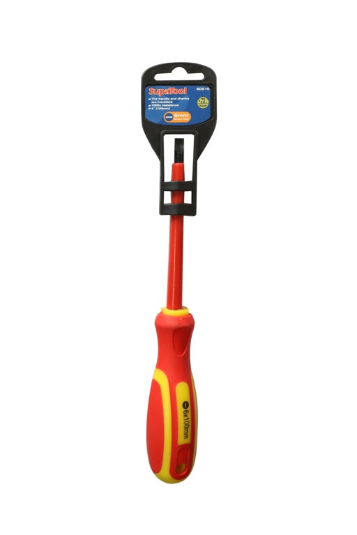 SupaTool Electrical Slotted Screwdriver 100mm