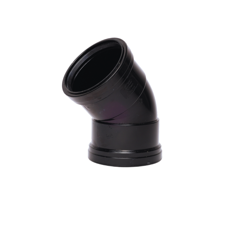 Davant Double Socket 135° Bend Black