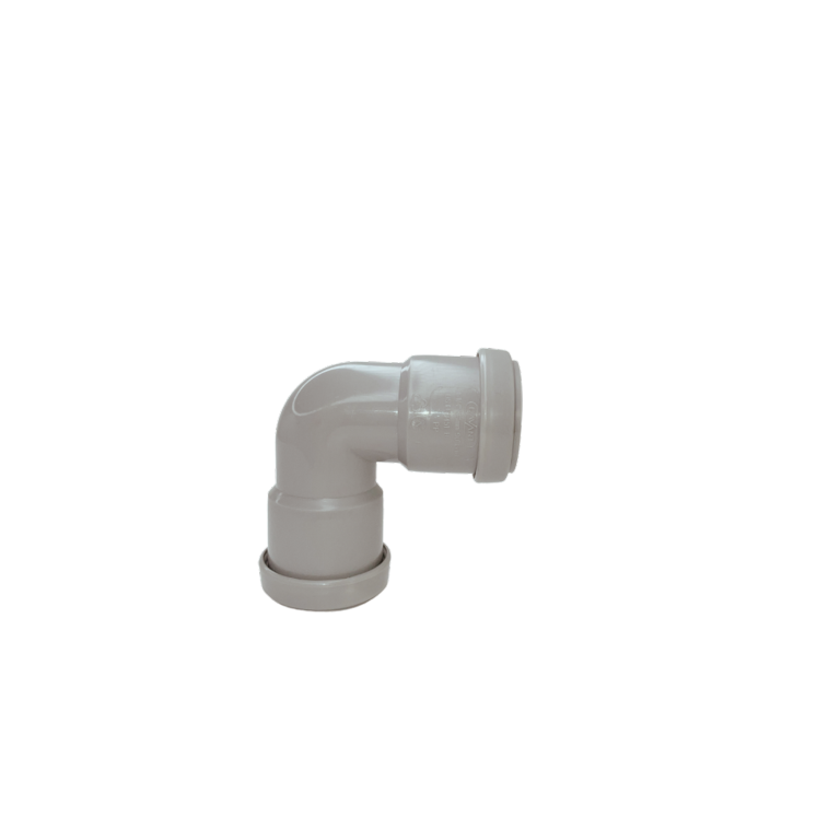 Davant Push Fit Knuckle 90° Bend Grey 40mm