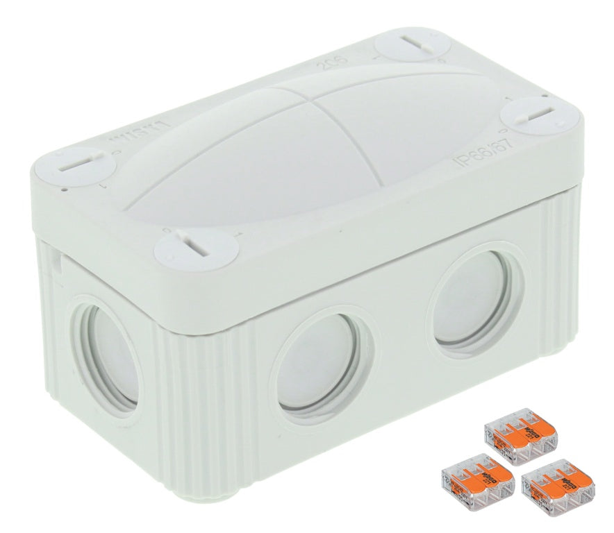 Wiska Combi 206/3XWAGO Junction Box IP66/67 Grey