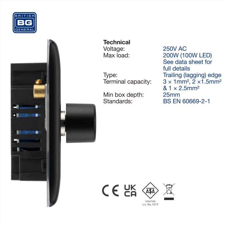 BG Double Dimmer Switch