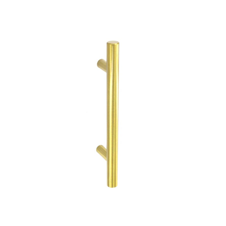 Securit Plain Bar Handle Satin Brass 96mm