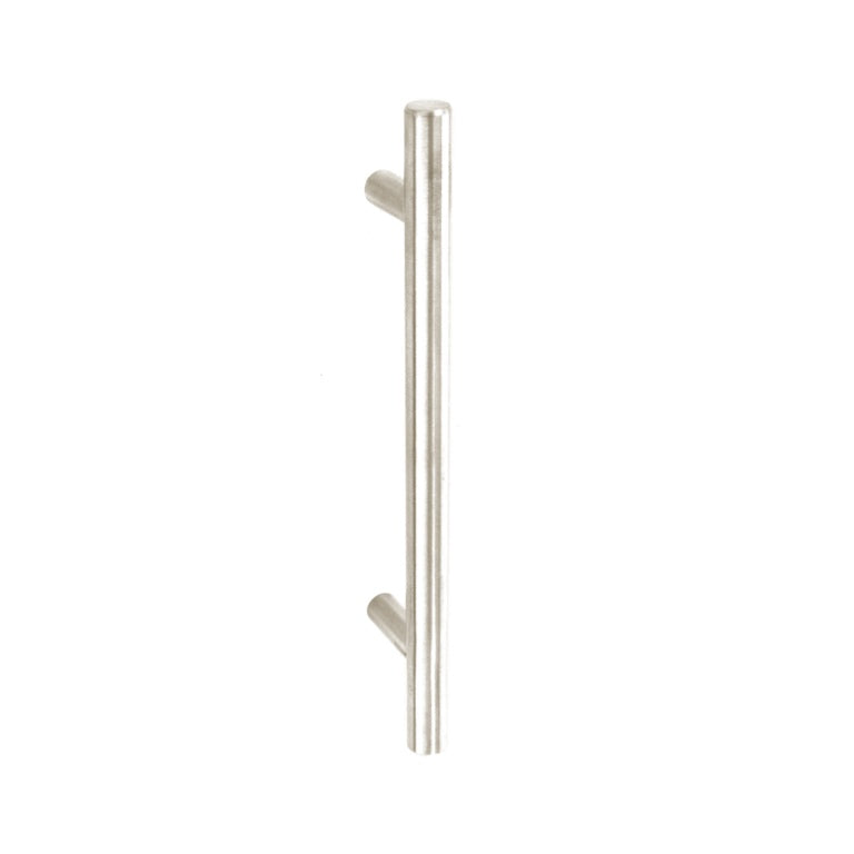 Securit Plain Bar Handle Satin Nickel 128mm