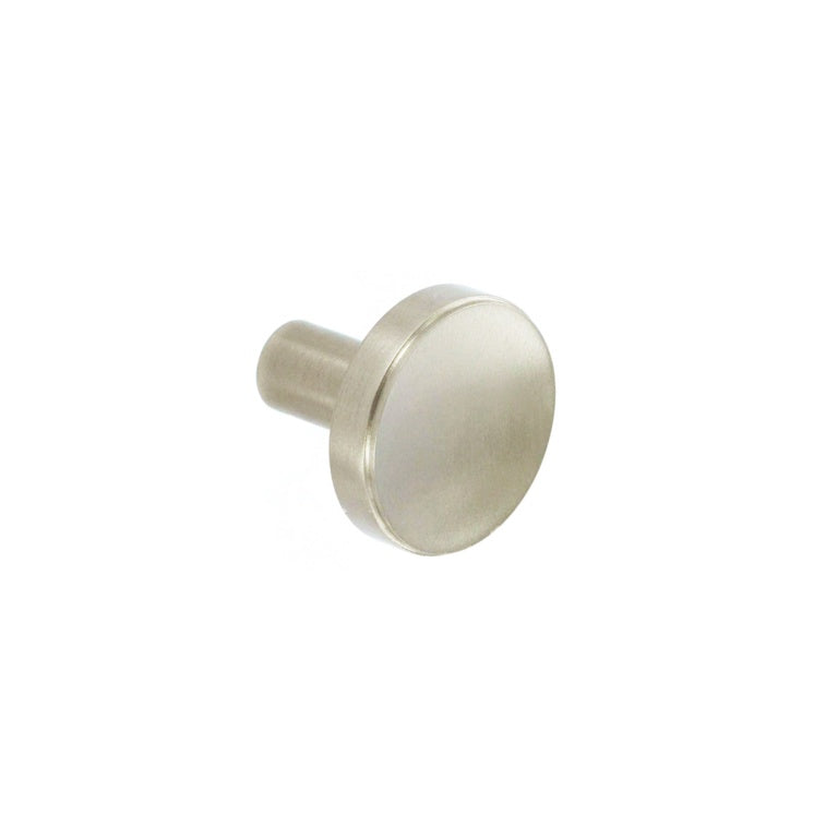 Smiths Architectural Solid Brass Disc Knob 32mm Satin Nickel