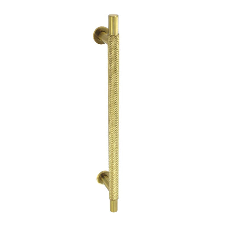 Smiths Architectural Cross Knurled Handle 192mm Satin Brass