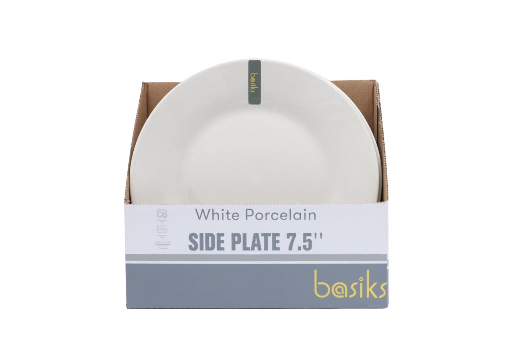 Basiks White Porcelain Side Plate