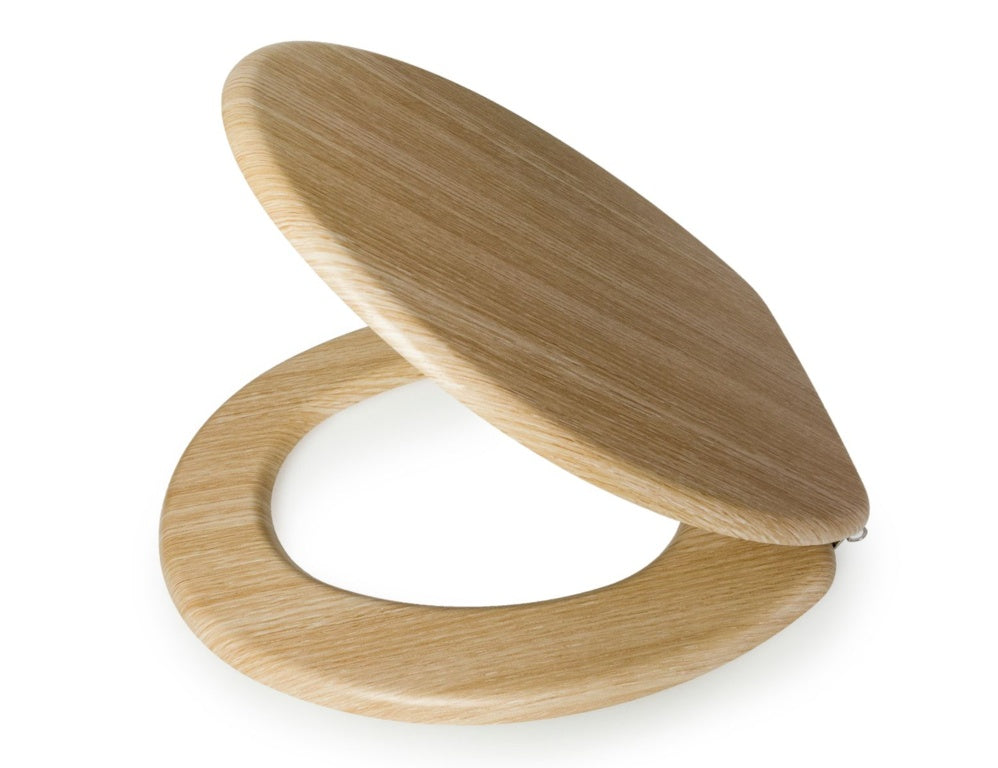 Blue Canyon Hampton MDF Toilet Seat Oak