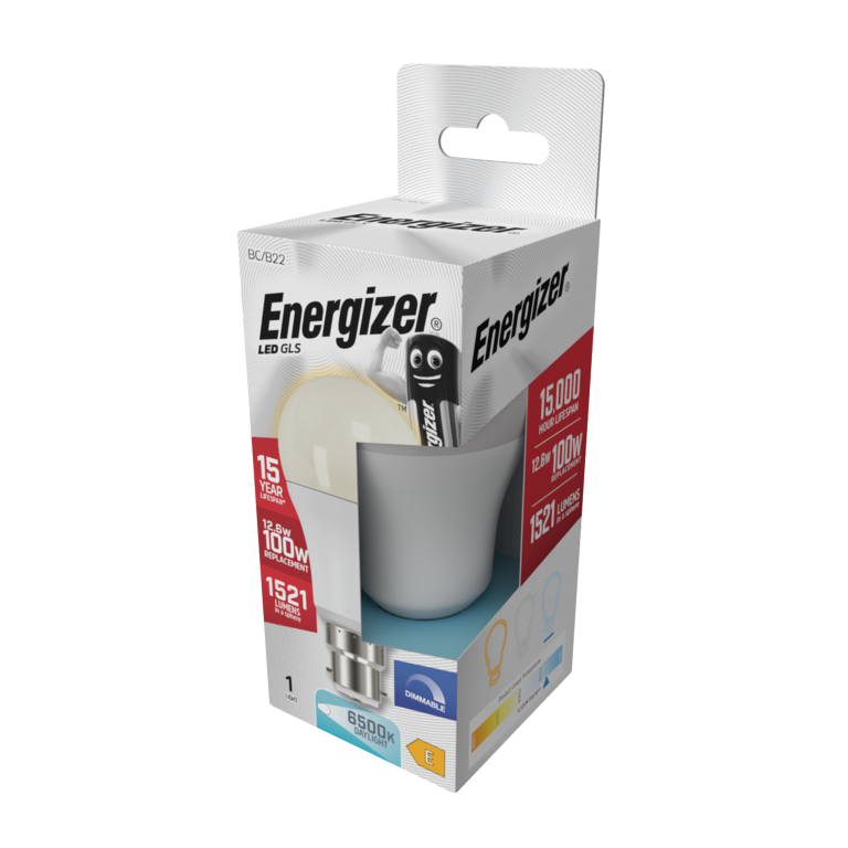Energizer LED GLS B22 6500k Dimmable 12.6w