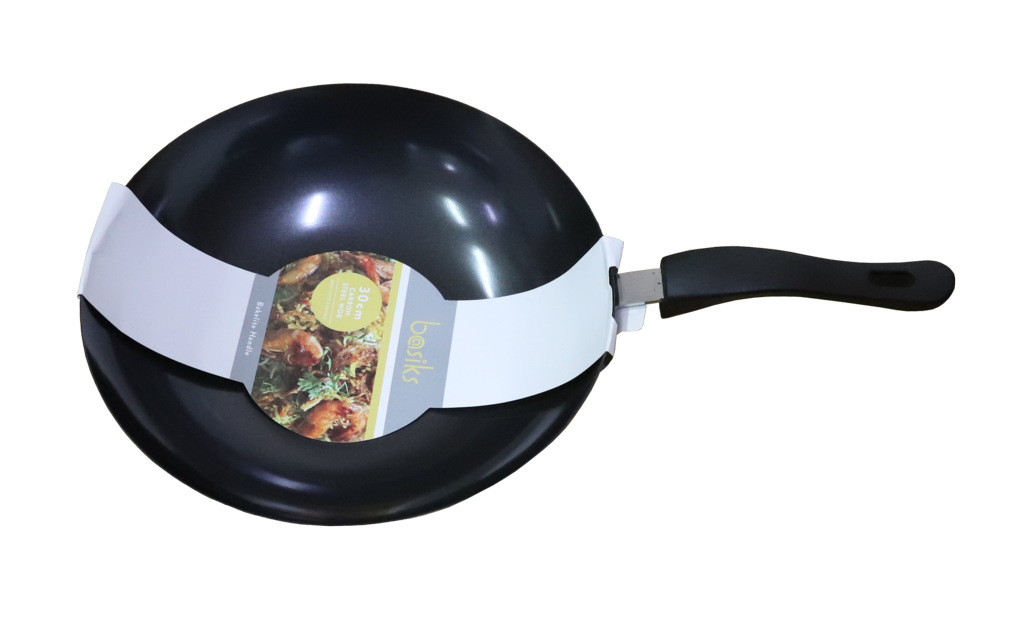 Basiks Carbon Steel Wok Frypan