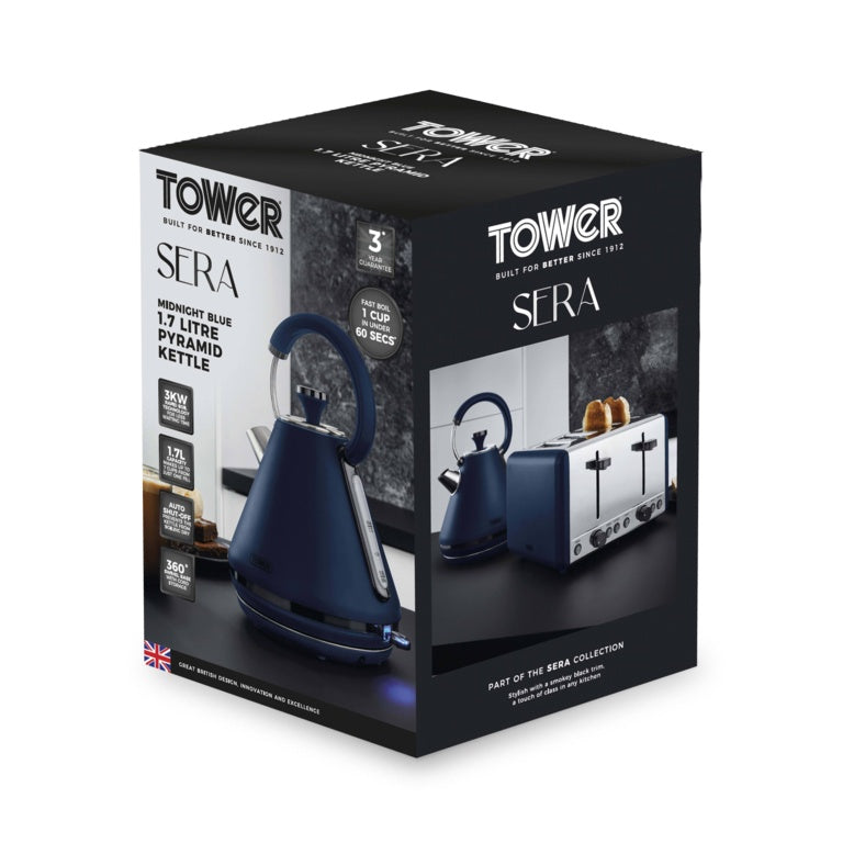 Tower Sera Midnight Blue Kettle 3kw