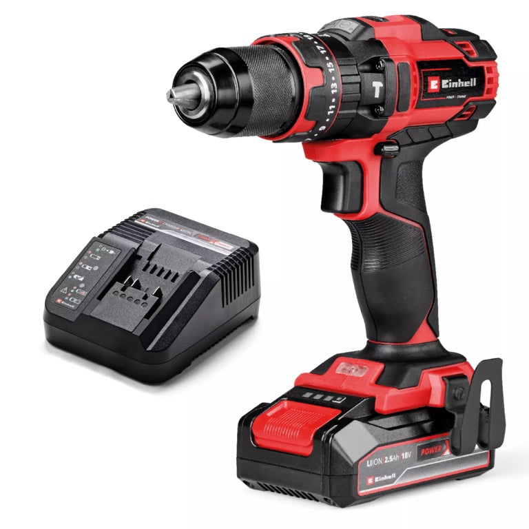 Einhell PXC Combi Drill Kit +2.5ah Battery 18v