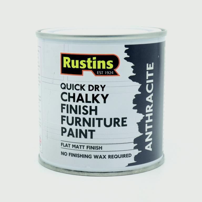 Rustins Chalky Finish Furniture Paint 500ml Anthracite