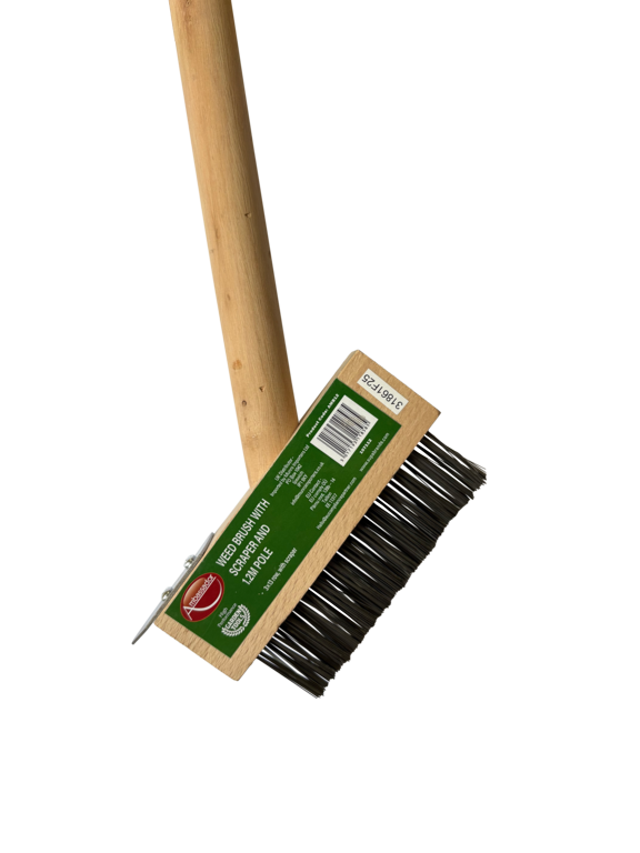 Ambassador Hardwood Weed Brush/Scraper Pole
