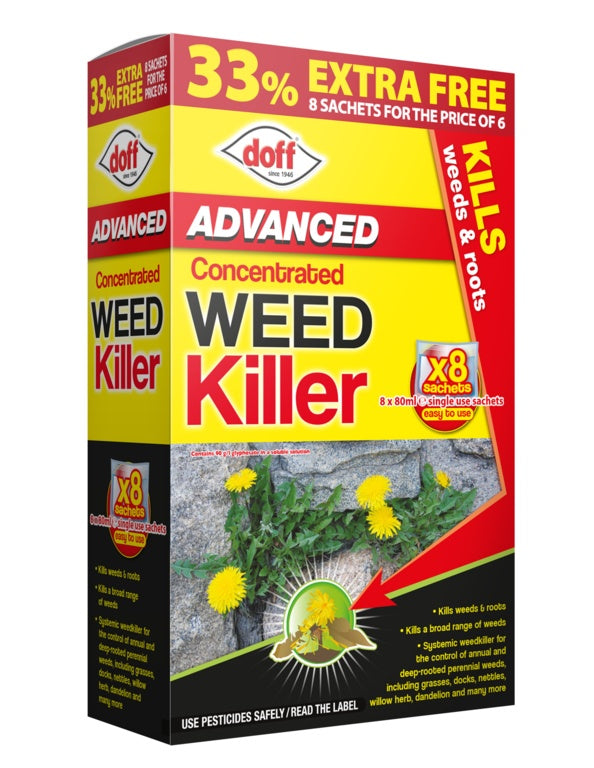 Doff Advanced Concentrated Weedkiller 8 Sachets