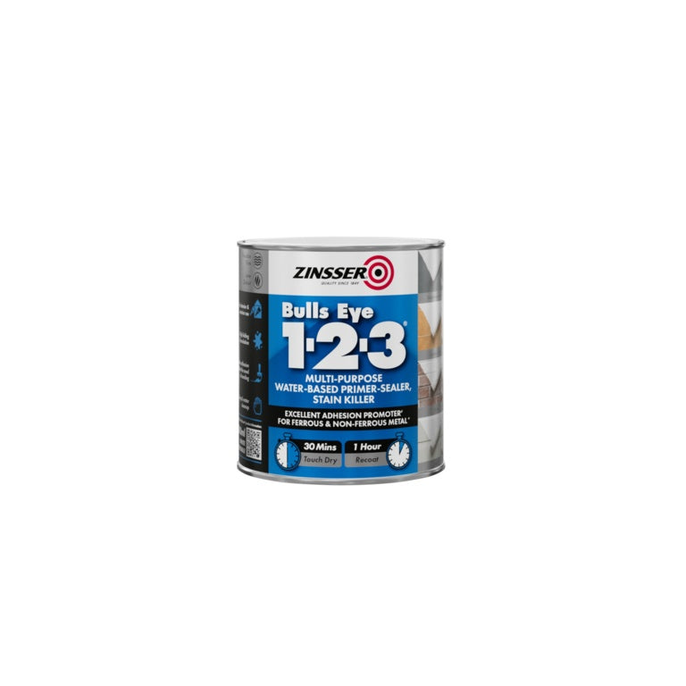 Zinsser Bullseye 1-2-3 Water Based Primer Stain Killer 500ml