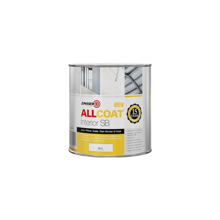 Zinsser Allcoat White Soluble Based Stain Killer