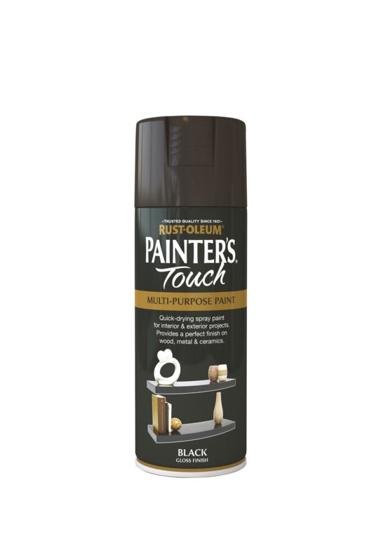 Rustoleum Painters Touch Aerosol 400ml Black Gloss