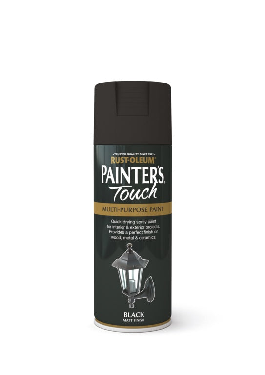 Rustoleum Painters Touch Aerosol 400ml Black Matt