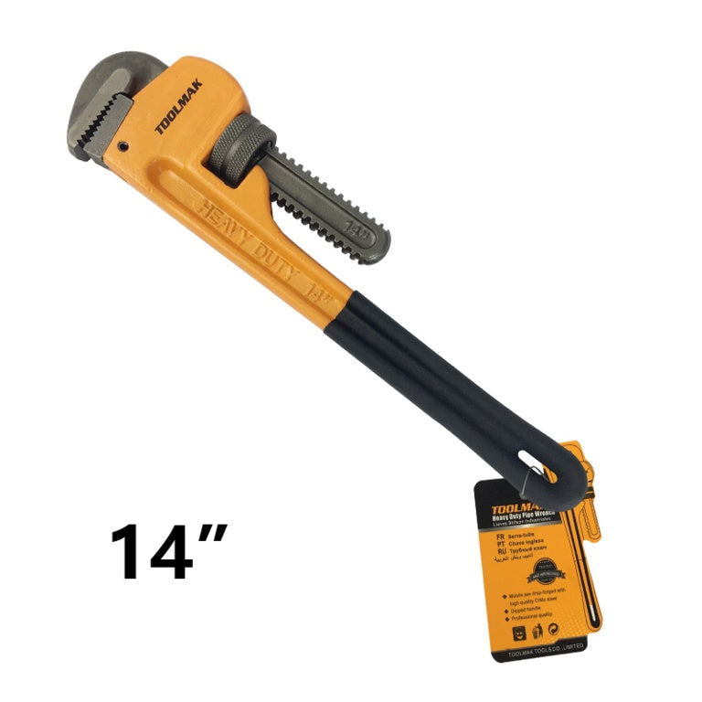 Toolmak Heavy Duty Pipe Wrench 14"