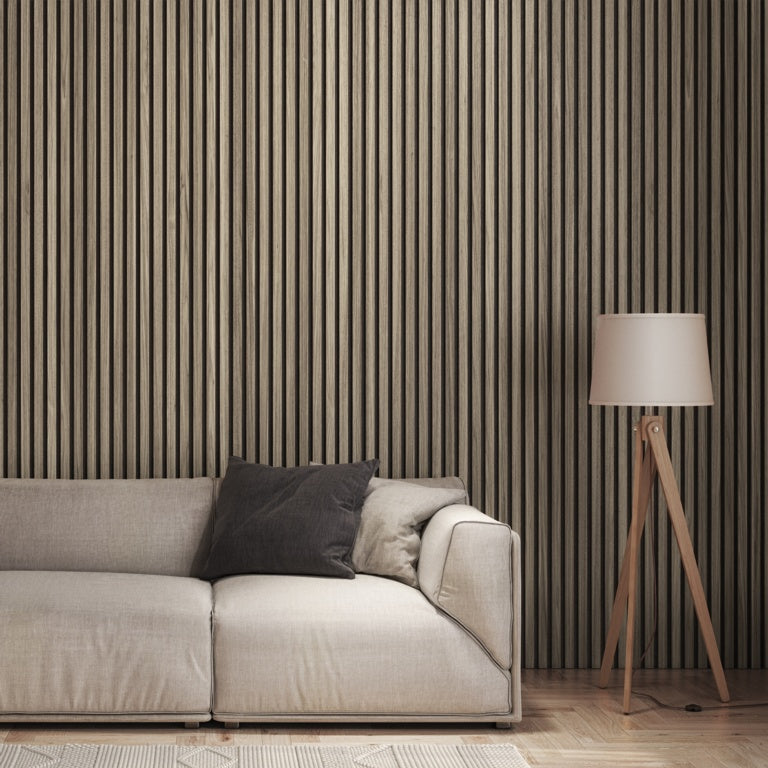 Cheshire Mouldings Acoustic Wall Panel Walnut 21 x 2400 x 605mm