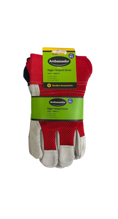 Ambassador Rigger Twinpack Gloves 9/L