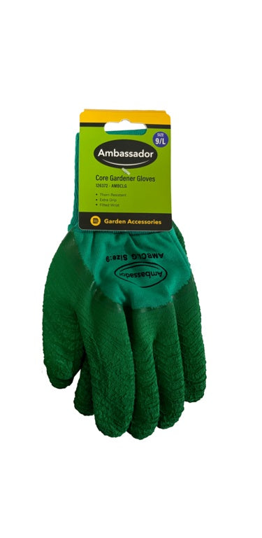 Ambassador Core Gardener Green Gloves 9/L