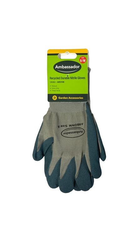 Ambassador Recycled Durable Nitrile Gloves 8/M