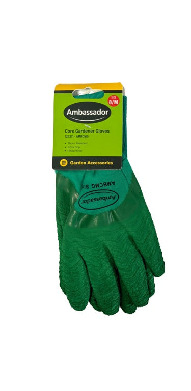 Ambassador Core Gardener Green Gloves 8/M