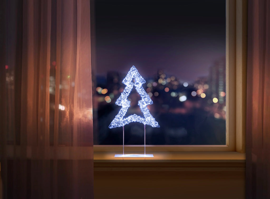 Premier Silver Table Top Tree 720 LEDs 45cm