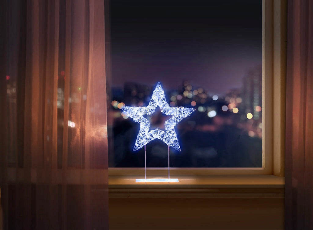 Premier Silver Table Top Star 720 LEDs 45cm
