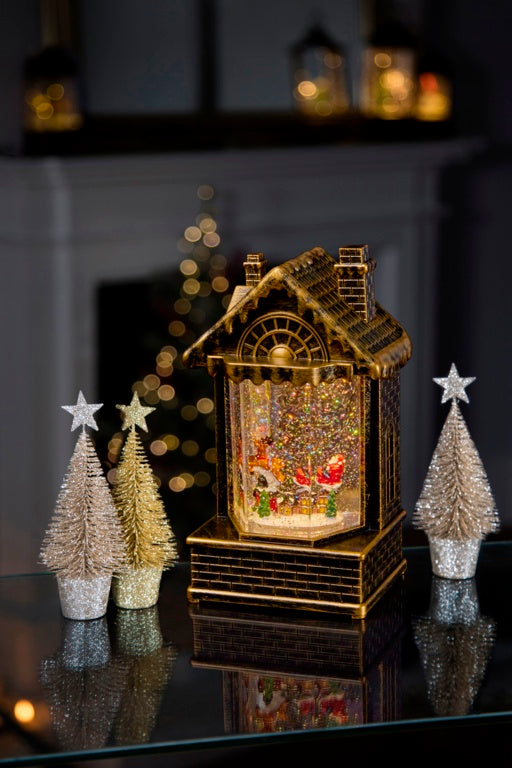 Premier House Water Spinner With Santa Sleigh Scene 20cm